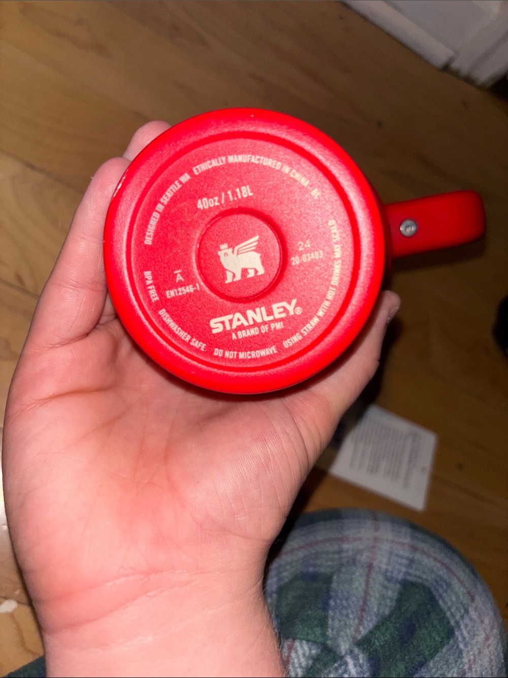 Stanley Chili Red H2.0 Quencher Flowstate 40oz Tumbler Rare! - Picture 4 of 4